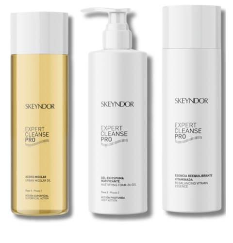 Kit de Doble Limpieza Expert Cleanse Pro – Control de Brillos, Hidratación y Equilibrio para Piel Grasa y Mixta